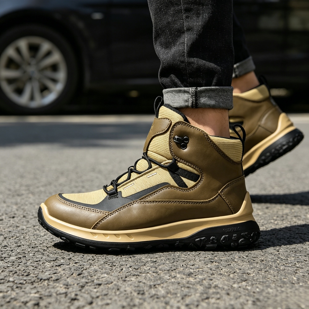 Streetwear Brand Designer - Wysokie skórzane buty męskie luksusowej marki,