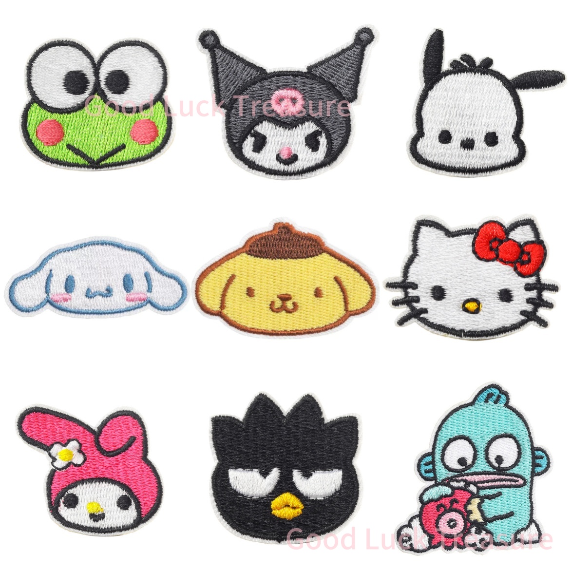 Streetwear Brand Stickers - Nowe naszywki Sanrio Kawaii z haftem