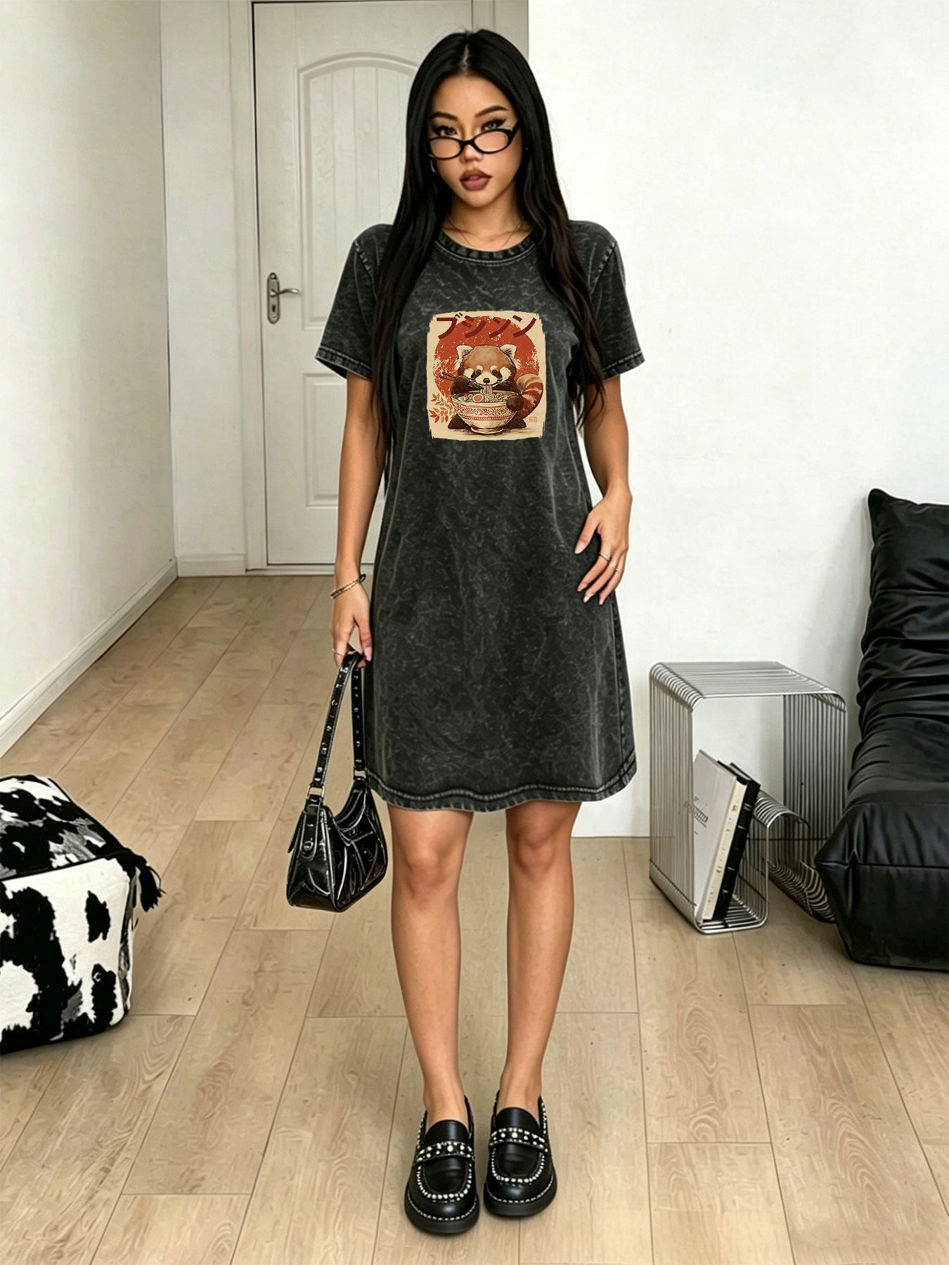 Japanese Brand Streetwear Vintage - Sukienka damska w stylu vintage, retro,