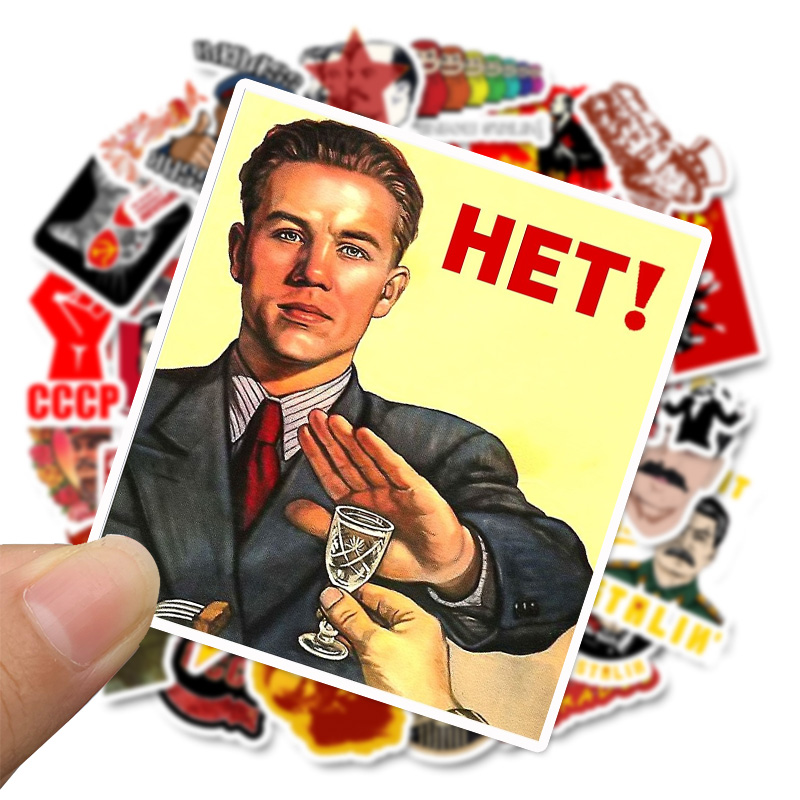 Streetwear Brand Stickers - 10/30/50 sztuk/paczka mieszane zsrr Stalin zsrr