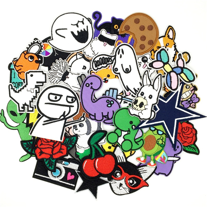 Streetwear Brand Stickers - 10/15 sztuk naszywki Amine dużo naszywki