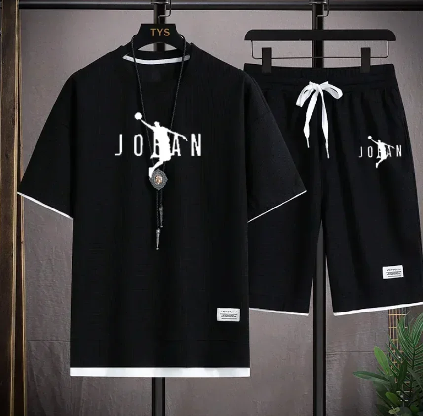 Streetwear Brand Designer - Męski letni zestaw 2-częściowy 2026, modny