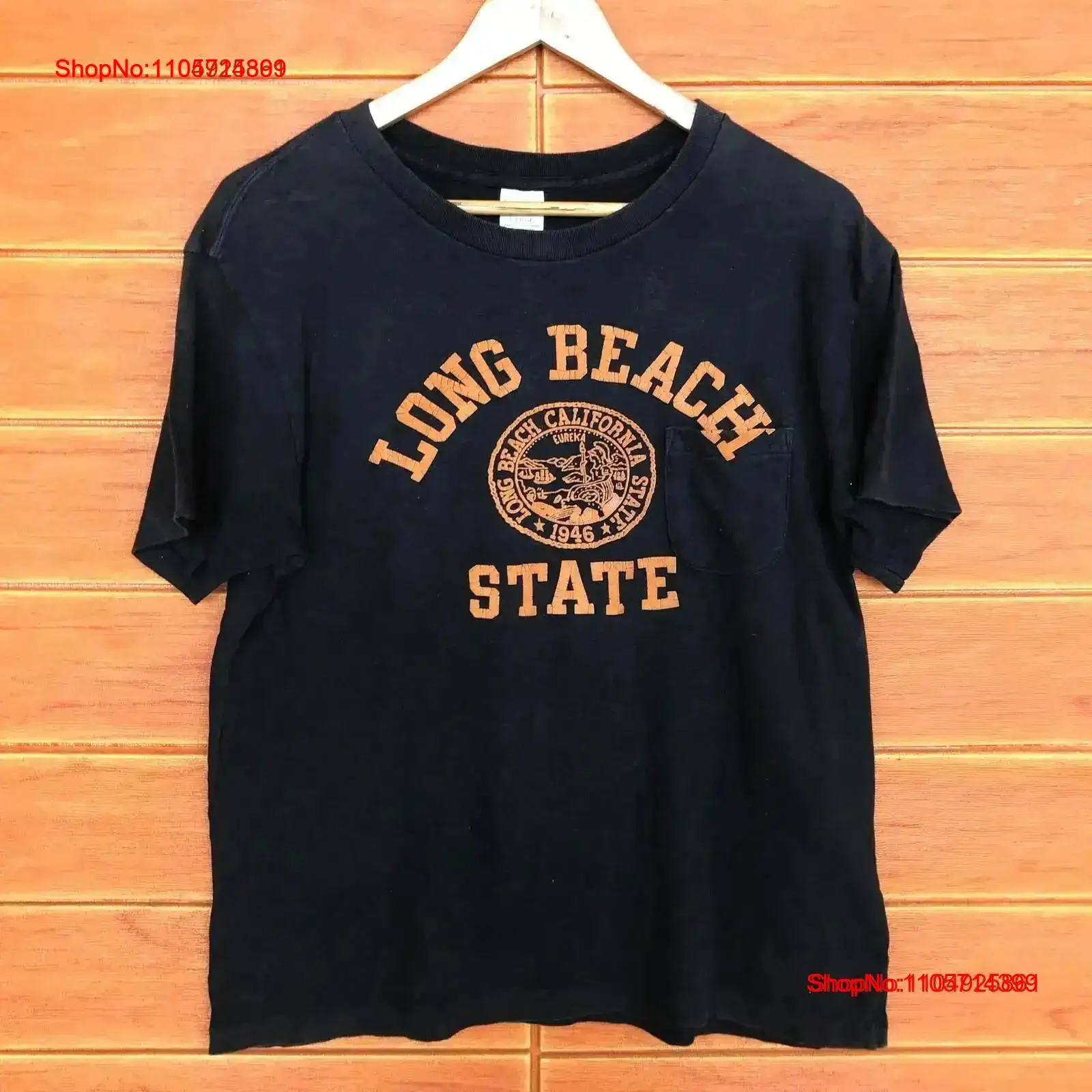 Japanese Brand Streetwear Vintage - Koszulka Vintage Long Beach California State