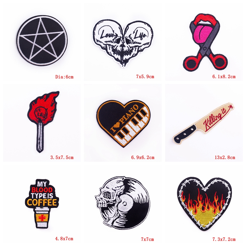 10 sztuk/partii rockowych łatk – Streetwear Brand Stickers recenzja i cena