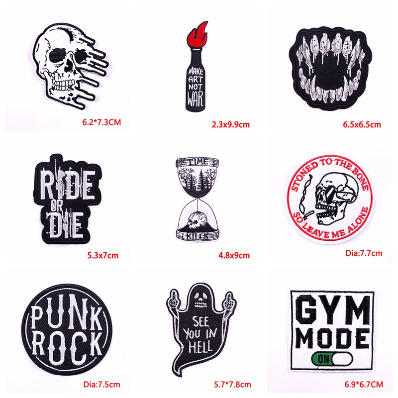 10 sztuk/partii rockowych łatk – Streetwear Brand Stickers recenzja i cena