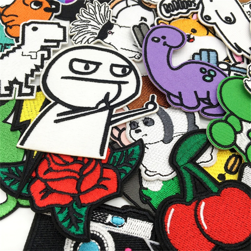 10/15 sztuk naszywki Amine duż – Streetwear Brand Stickers recenzja i cena