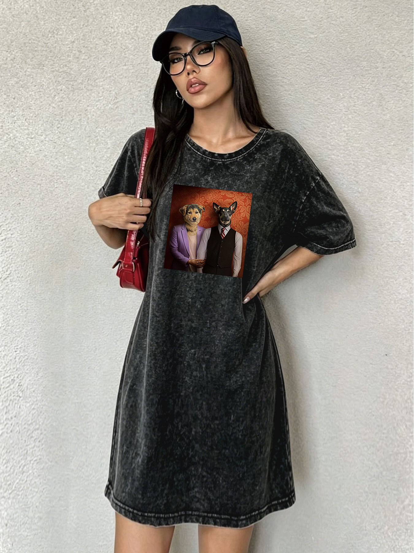 Sukienka T-shirt damska w styl – Japanese Brand Streetwear Vintage recenzja i cena